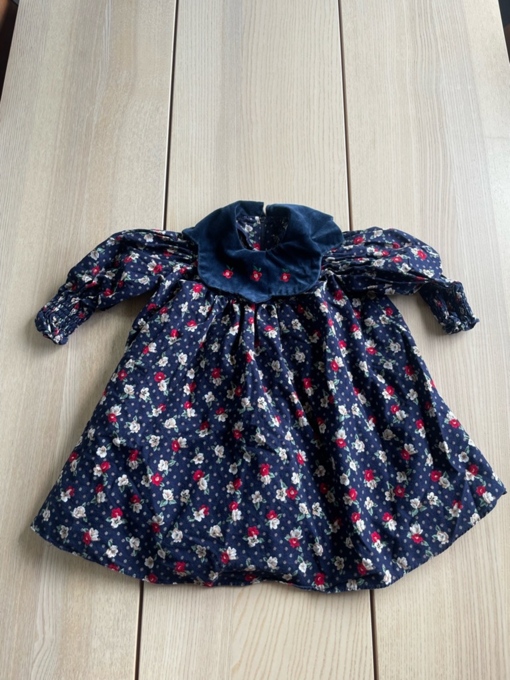 Vintage Pierre Cardin Paris girls dress size 2t made in Canada dress vtg 70/80’s